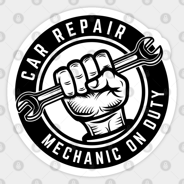 car mechanic Car Mechanic Sticker TeePublic